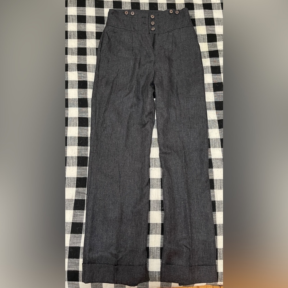 Women's vintage inspired Royal Monk suspender pant